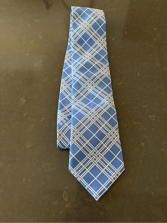 Burberry Other - Burberry Light Blue Classic Check Pattern Men's Tie